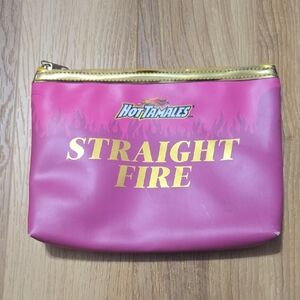 Hot Tamales Pink Flame Makeup Bag